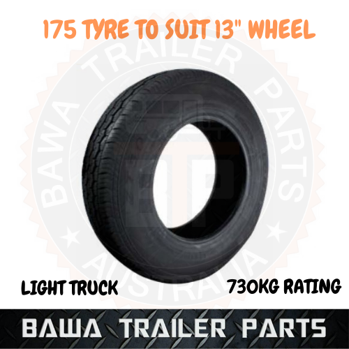 13 Light Truck Tyre Only 175 Trailer Wheel and Tyre Bawa